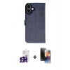 MARSİLYAN™- iPhone 16 Kılıf Siluet Işık Serisi - Siyah 3D Antistatik Mat Seramik Nano Ekran Koruyucu + Bilvis Titan Kamera Lens - YL