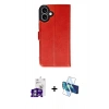 MARSİLYAN™- iPhone 16 Kılıf Siluet Işık Serisi - Siyah 3D Antistatik Seramik Nano Ekran Koruyucu + Bilvis Titan Kamera Lens - GS
