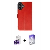 MARSİLYAN™- iPhone 16 Kılıf Siluet Işık Serisi - Siyah Bilvis 5in1 3D Magic Cam Ekran Koruyucu + Bilvis Titan Kamera Lens - SH
