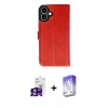 MARSİLYAN™- iPhone 16 Kılıf Siluet Işık Serisi - Siyah Bilvis 5in1 3D Magic Cam Ekran Koruyucu + Bilvis Titan Kamera Lens - PE