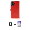 MARSİLYAN™- iPhone 16 Kılıf Siluet Işık Serisi - Siyah Bilvis 5in1 3D Magic Cam Ekran Koruyucu + PVD Metal Kamera Lens - MI