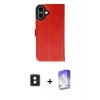 MARSİLYAN™- iPhone 16 Kılıf Siluet Işık Serisi - Siyah Bilvis 5in1 3D Magic Cam Ekran Koruyucu + PVD Metal Kamera Lens - PE