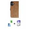 MARSİLYAN™- iPhone 16 Kılıf Siluet Işık Serisi - Siyah Bilvis 5in1 3D Magic Cam Ekran Koruyucu + Raze Metal Kamera Lens - LT
