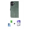 MARSİLYAN™- iPhone 16 Kılıf Siluet Işık Serisi - Siyah Bilvis 5in1 3D Magic Cam Ekran Koruyucu + Raze Metal Kamera Lens - LT