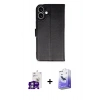 MARSİLYAN™- iPhone 16 Kılıf Siluet Işık Serisi - Siyah Bilvis 5in1 5D Magic Hayalet Cam Ekran Koruyucu + Bilvis Titan Kamera Lens - GS