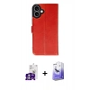 MARSİLYAN™- iPhone 16 Kılıf Siluet Işık Serisi - Siyah Bilvis 5in1 5D Magic Hayalet Cam Ekran Koruyucu + Bilvis Titan Kamera Lens - GS