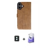 MARSİLYAN™- iPhone 16 Kılıf Siluet Işık Serisi - Siyah Bilvis 5in1 5D Magic Hayalet Cam Ekran Koruyucu + PVD Metal Kamera Lens - YL