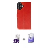 MARSİLYAN™- iPhone 16 Kılıf Siluet Işık Serisi - Siyah Bilvis 5in1 5D Magic Hayalet Cam Ekran Koruyucu + Bilvis Titan Kamera Lens - PE