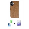 MARSİLYAN™- iPhone 16 Kılıf Siluet Işık Serisi - Siyah Bilvis 5in1 5D Magic Hayalet Cam Ekran Koruyucu + Raze Metal Kamera Lens - LT