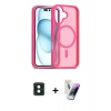 MARSİLYAN™- iPhone 16 Kılıf Siluet Minimal Prime - Şeffaf Pasifik Cam Ekran Koruyucu + PVD Metal Kamera Lens - YL