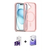 MARSİLYAN™- iPhone 16 Kılıf Siluet Minimal Prime - Siyah Bilvis 5in1 5D Magic Hayalet Cam Ekran Koruyucu + Bilvis Titan Kamera Lens - SH