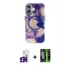 MARSİLYAN™- iPhone 16 Kılıf Ufuk Doku Prime - Şeffaf 360 Full Body Arka Koruyucu + Bilvis Titan Kamera Lens - GS