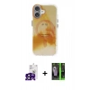 MARSİLYAN™- iPhone 16 Kılıf Ufuk Doku Prime - Şeffaf 360 Full Body Arka Koruyucu + Bilvis Titan Kamera Lens - SH