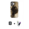 MARSİLYAN™- iPhone 16 Kılıf Ufuk Doku Prime - Şeffaf Pasifik Cam Ekran Koruyucu + PVD Metal Kamera Lens - MI