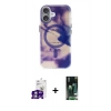 MARSİLYAN™- iPhone 16 Kılıf Ufuk Doku Prime - Siyah 360 Mat Full Body Arka Koruyucu + Bilvis Titan Kamera Lens - GS