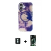 MARSİLYAN™- iPhone 16 Kılıf Ufuk Doku Prime - Siyah 360 Mat Full Body Arka Koruyucu + PVD Metal Kamera Lens - YL