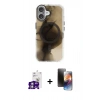 MARSİLYAN™- iPhone 16 Kılıf Ufuk Doku Prime - Siyah 3D Antistatik Mat Seramik Nano Ekran Koruyucu + Bilvis Titan Kamera Lens - GS