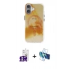 MARSİLYAN™- iPhone 16 Kılıf Ufuk Doku Prime - Siyah 3D Antistatik Seramik Nano Ekran Koruyucu + Bilvis Titan Kamera Lens - GS