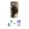 MARSİLYAN™- iPhone 16 Kılıf Ufuk Doku Prime - Siyah Bilvis 5in1 3D Magic Cam Ekran Koruyucu + Raze Metal Kamera Lens - LT