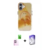 MARSİLYAN™- iPhone 16 Kılıf Ufuk Doku Prime - Siyah Bilvis 5in1 3D Magic Cam Ekran Koruyucu + Raze Metal Kamera Lens - PE