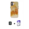 MARSİLYAN™- iPhone 16 Kılıf Ufuk Doku Prime - Siyah Bilvis 5in1 3D Magic Cam Ekran Koruyucu + PVD Metal Kamera Lens - YL