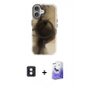 MARSİLYAN™- iPhone 16 Kılıf Ufuk Doku Prime - Siyah Bilvis 5in1 5D Magic Hayalet Cam Ekran Koruyucu + PVD Metal Kamera Lens - MI
