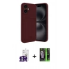 MARSİLYAN™- iPhone 16 Kılıf Vadi Çizgi Prime - Şeffaf 360 Full Body Arka Koruyucu + Bilvis Titan Kamera Lens - YL