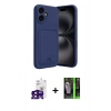MARSİLYAN™- iPhone 16 Kılıf Vadi Çizgi Prime - Şeffaf 360 Full Body Arka Koruyucu + Bilvis Titan Kamera Lens - SH