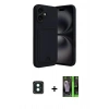 MARSİLYAN™- iPhone 16 Kılıf Vadi Çizgi Prime - Şeffaf 360 Full Body Arka Koruyucu + PVD Metal Kamera Lens - YL