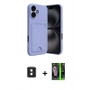 MARSİLYAN™- iPhone 16 Kılıf Vadi Çizgi Prime - Şeffaf 360 Full Body Arka Koruyucu + PVD Metal Kamera Lens - YL