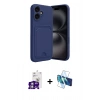 MARSİLYAN™- iPhone 16 Kılıf Vadi Çizgi Prime - Siyah 3D Antistatik Seramik Nano Ekran Koruyucu + Bilvis Titan Kamera Lens - GS
