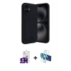MARSİLYAN™- iPhone 16 Kılıf Vadi Çizgi Prime - Siyah 3D Antistatik Seramik Nano Ekran Koruyucu + Bilvis Titan Kamera Lens - GS