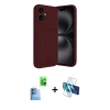 MARSİLYAN™- iPhone 16 Kılıf Vadi Çizgi Prime - Siyah 3D Antistatik Seramik Nano Ekran Koruyucu + Raze Metal Kamera Lens - LT