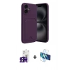 MARSİLYAN™- iPhone 16 Kılıf Vadi Çizgi Prime - Siyah 3D Antistatik Seramik Nano Ekran Koruyucu + Bilvis Titan Kamera Lens - SH