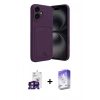 MARSİLYAN™- iPhone 16 Kılıf Vadi Çizgi Prime - Siyah Bilvis 5in1 3D Magic Cam Ekran Koruyucu + Bilvis Titan Kamera Lens - YL