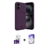 MARSİLYAN™- iPhone 16 Kılıf Vadi Çizgi Prime - Siyah Bilvis 5in1 3D Magic Cam Ekran Koruyucu + Bilvis Titan Kamera Lens - PE