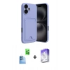 MARSİLYAN™- iPhone 16 Kılıf Vadi Çizgi Prime - Siyah Bilvis 5in1 3D Magic Cam Ekran Koruyucu + Raze Metal Kamera Lens - LT