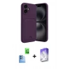 MARSİLYAN™- iPhone 16 Kılıf Vadi Çizgi Prime - Siyah Bilvis 5in1 3D Magic Cam Ekran Koruyucu + Raze Metal Kamera Lens - LT