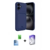 MARSİLYAN™- iPhone 16 Kılıf Vadi Çizgi Prime - Siyah Bilvis 5in1 3D Magic Cam Ekran Koruyucu + Raze Metal Kamera Lens - LT
