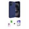 MARSİLYAN™- iPhone 16 Kılıf Vadi Çizgi Prime - Siyah Bilvis 5in1 3D Magic Cam Ekran Koruyucu + Raze Metal Kamera Lens - PE