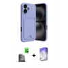 MARSİLYAN™- iPhone 16 Kılıf Vadi Çizgi Prime - Siyah Bilvis 5in1 3D Magic Cam Ekran Koruyucu + Raze Metal Kamera Lens - SH