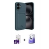 MARSİLYAN™- iPhone 16 Kılıf Vadi Çizgi Prime - Siyah Bilvis 5in1 5D Magic Hayalet Cam Ekran Koruyucu + Bilvis Titan Kamera Lens - GS