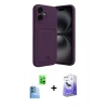 MARSİLYAN™- iPhone 16 Kılıf Vadi Çizgi Prime - Siyah Bilvis 5in1 5D Magic Hayalet Cam Ekran Koruyucu + Raze Metal Kamera Lens - LT