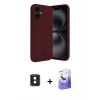 MARSİLYAN™- iPhone 16 Kılıf Vadi Çizgi Prime - Siyah Bilvis 5in1 5D Magic Hayalet Cam Ekran Koruyucu + PVD Metal Kamera Lens - PE
