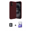 MARSİLYAN™- iPhone 16 Kılıf Vadi Çizgi Prime - Siyah Bilvis 5in1 5D Magic Hayalet Cam Ekran Koruyucu + PVD Metal Kamera Lens - MI