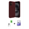 MARSİLYAN™- iPhone 16 Kılıf Vadi Çizgi Prime - Siyah Bilvis 5in1 5D Magic Hayalet Cam Ekran Koruyucu + Raze Metal Kamera Lens - BZ
