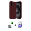 MARSİLYAN™- iPhone 16 Kılıf Vadi Çizgi Prime - Siyah Bilvis 5in1 5D Magic Hayalet Cam Ekran Koruyucu + Raze Metal Kamera Lens - SH
