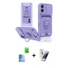 MARSİLYAN™- iPhone 16 Kılıf Vadi Form Prime - Şeffaf Pasifik Cam Ekran Koruyucu + Raze Metal Kamera Lens - LT
