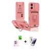 MARSİLYAN™- iPhone 16 Kılıf Vadi Form Prime - Şeffaf Pasifik Cam Ekran Koruyucu + Raze Metal Kamera Lens - PE