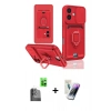 MARSİLYAN™- iPhone 16 Kılıf Vadi Form Prime - Şeffaf Pasifik Cam Ekran Koruyucu + Raze Metal Kamera Lens - SH